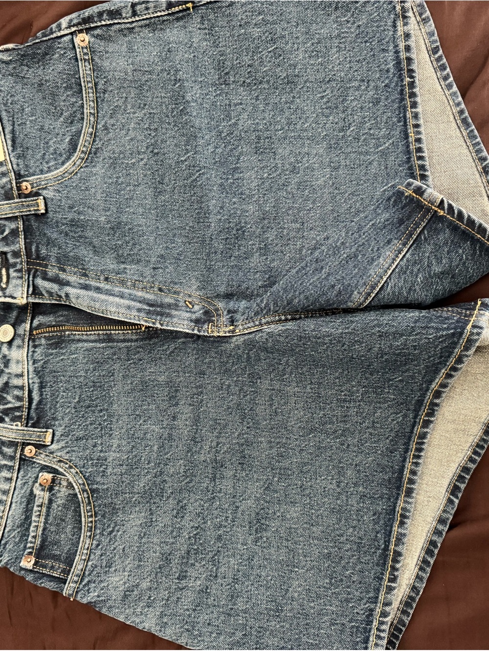 Abercrombie & Fitch Blue Denim Jean Shorts Curve Love